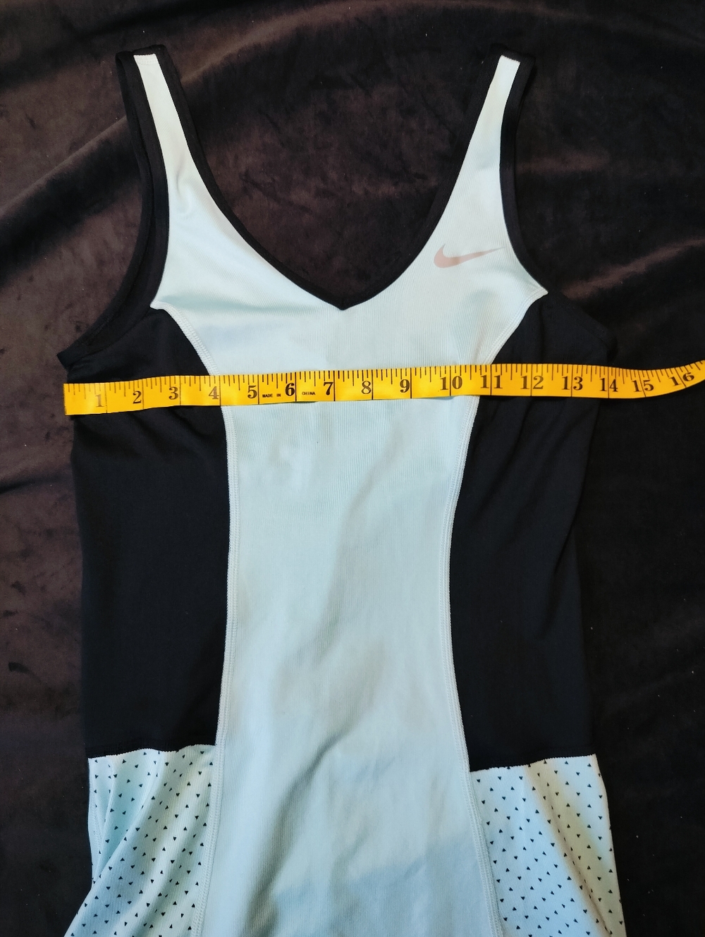 NEW Nike Black Dri-FIT Aqua & Black Athleisure Athletic Tennis Dress - Small - Picture 3 of 8